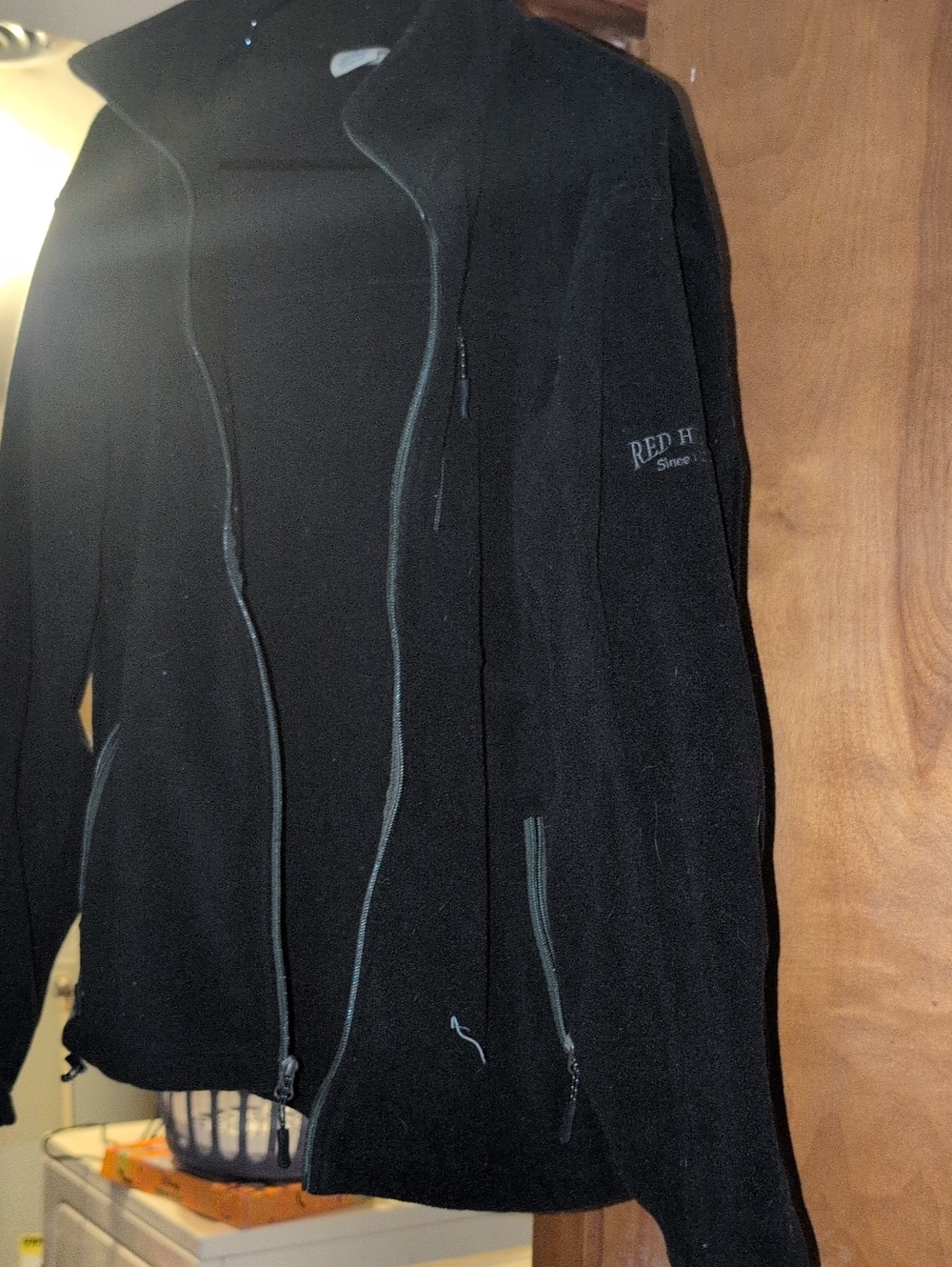 RedHead Black Full-Zip Men's Fleece Jacket
